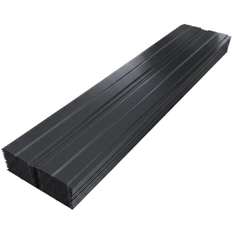 Lot de 6 sous-faces aluminium noir graphite – habillage toiture et débords – pose facile – fabrication française