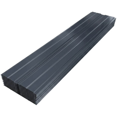 Lot de 6 sous-faces aluminium anthracite – habillage toiture et débords – pose facile – fabrication française
