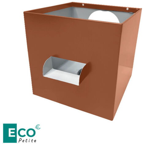 Boîte à eau C9 en alu 7/10ème ECO - format carré - naissance Ø 70mm - ALUHOME