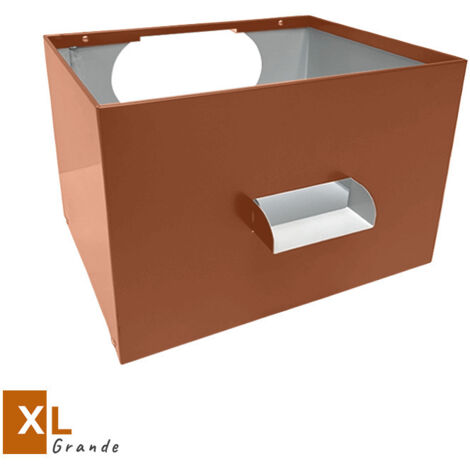 Boîte à eau C9 en alu 7/10ème XL - grand format - naissance Ø 120mm - ALUHOME