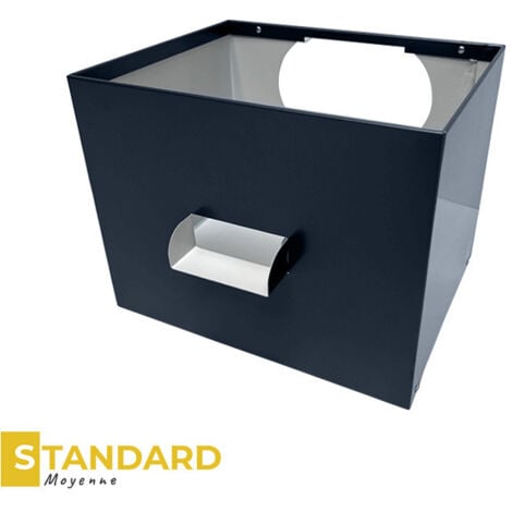 Boîte à eau BA6 en alu 7/10ème Standard - format moyen - naissance Ø 100mm - ALUHOME