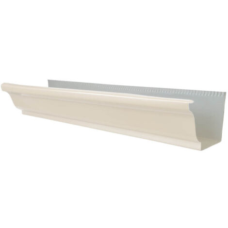 Gouttière corniche G300 aluminium ton pierre - TP22 - ALUHOME