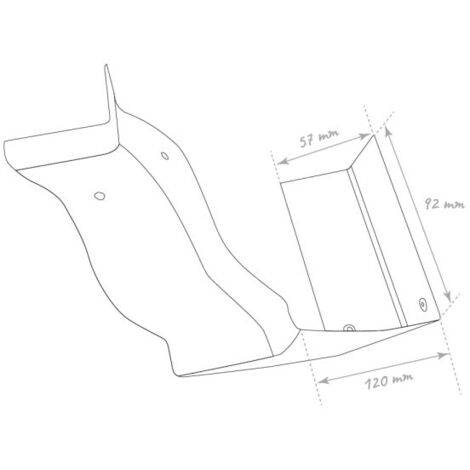Angle intérieur 90° de gouttière corniche G300 cuivre - ALUHOME