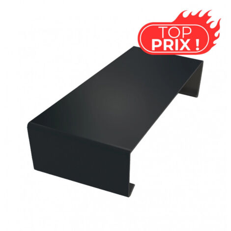 Eclisse ECO50 de couvertine pour acrotère toit-terrasse - Noir Foncé - RAL 9005 - ALUHOME