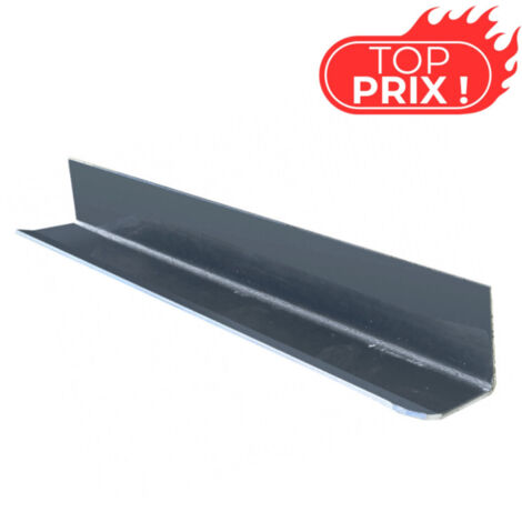 Talon mural ECO50 alu de couvertine pour acrotère toit-terrasse - Gris Anthracite - RAL 7016 - ALUHOME