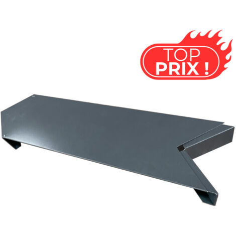 Angle 90° ECO50 pour couvertine acrotère - Gris Anthracite - RAL 7016 - 8/10e - ALUHOME