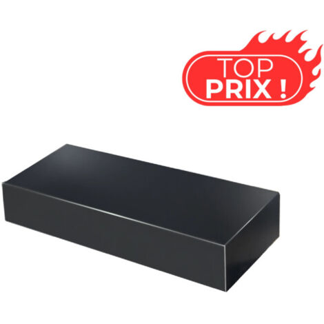 Fond alu ECO50 de couvertine pour acrotère toit-terrasse 8/10e - Noir Foncé - RAL 9005 - ALUHOME