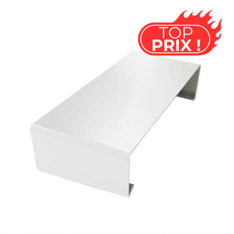 Eclisse ECO50 de couvertine pour acrotère toit-terrasse - Blanc Pur - RAL 9010 - ALUHOME