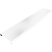 Couvertine 3m PREMIUM en alu 15/10ème - tête de mur Couleur - Blanc pur - RAL 9010, Largeur - 320 mm, Longueur - 3 m linéaires - ALUHOME