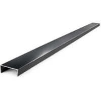 Nez de cloison 2m60 en alu 15/10ème - 74mm - RAL9005 - ALUHOME