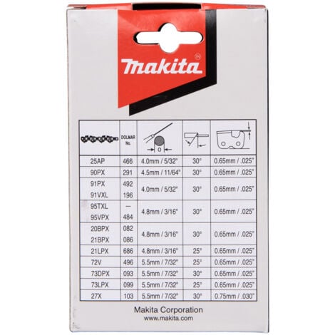 Kettensägenkette 25cm 3/8" 90PX 40M - MAKITA 191H00-0
