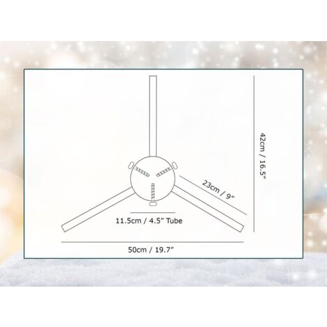 Sussex Christmas Tree Stand - 4.5-  Black