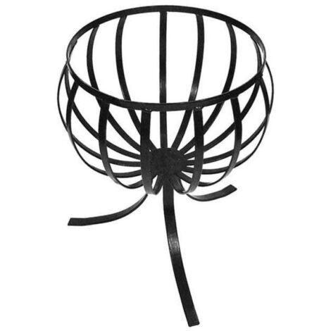 Planter Cauldron Basket Steel Black Outdoor Garden Pride (1/2)