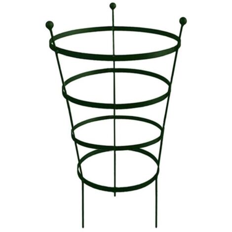 92cm Tall Peony Cage Plant Support - Plastic Coated Green - Single (1/3)