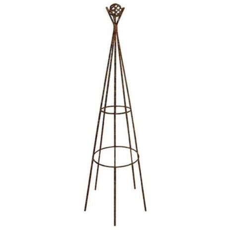 Wigwam Obelisk - 1.2m Tall (4ft) - Plastic Coated in Black (1/4)