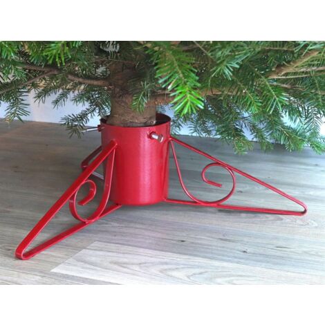 Sussex Scrolled Christmas Tree Stand - 4.5 - Red