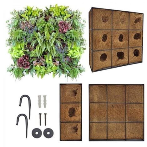 Vertical Wall Mounted Planter 35cm Square With Liner Garden Pride