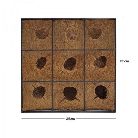 Vertical Wall Mounted Planter 35cm Square With Liner Garden Pride