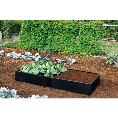 Extension Kit For Grow Bed Large Stackable Black Garland (1/2)