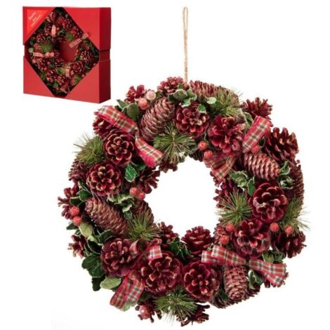 Red Pinecone Wreath (P027728) (14) (1/5)