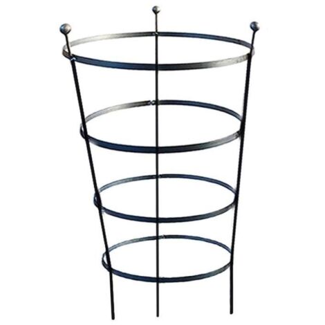 92cm Tall Peony Cage Plant Support - Raw Steel - Single