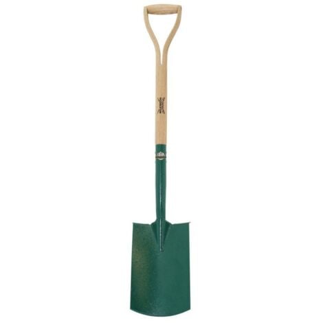 Carbon Steel Digging Spade 995mm Green Wood Shaft Wilkinson Sword