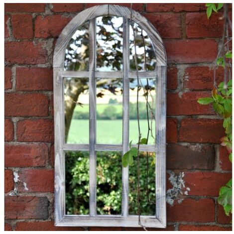 St Simon Garden Mirror 70cm High For Gardens Courtyards Woodlodge