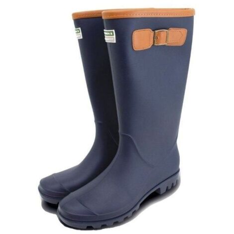 Burford Fleece Lined Wellington Boots Navy - Size 11 -TFW6657