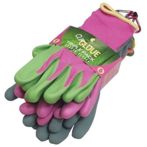 Gardeners Triple Pack Gloves - Womens - Medium - TGGL100