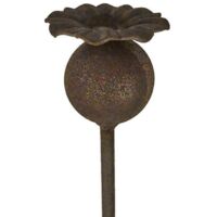 Poppy Metal Flower Stake 3 Pk 108cm Garden Pride
