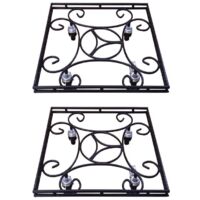 Extra Large Heavy Duty Pot Caddy - Square - Pack of 2