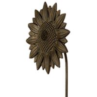 Sunflower Rusty Metal Flower Stake 3 Pk 92cm Garden Pride