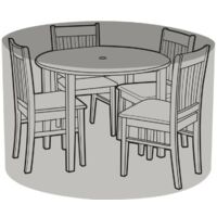 4 Seater Round Table & Chairs Cover - Premium - W1392