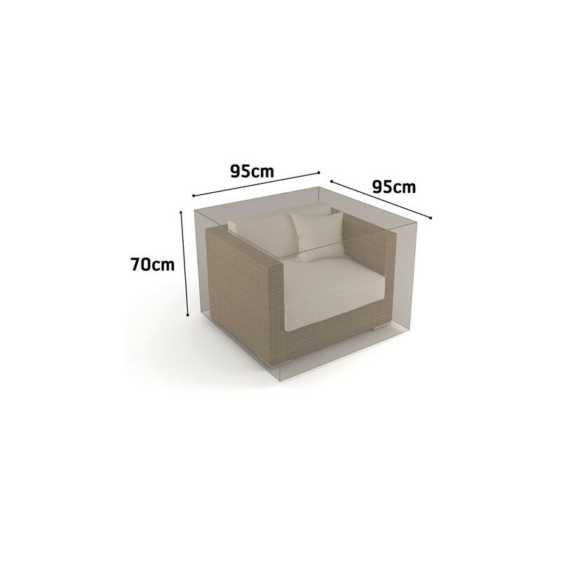 Funda protectora de poliéster para aire acondicionado - 90 x 30 x 55 cm -  g/m2