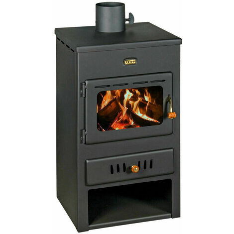 Prity – Poêle à bois avec chaudière intégrée – Puissance 8 kW – Efficacité 75-80% – Pour chauffage central – Dimensions 450x400x760 mm