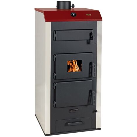 Prity – Chaudière à bois 3,2 kW – Production de chaleur 33,3 kW – Efficacité 77,6 % – Conduit de sortie 150 mm – Installation pro recommandée