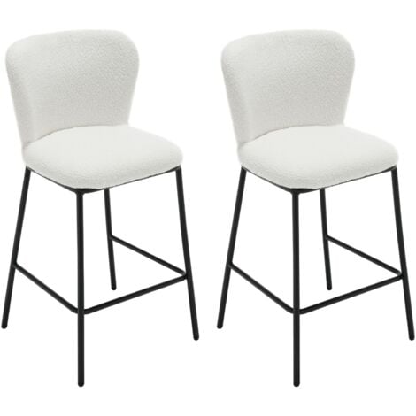 Sgabelli bar, Set di Sgabelli da Bar in Pelliccia Sgabelli