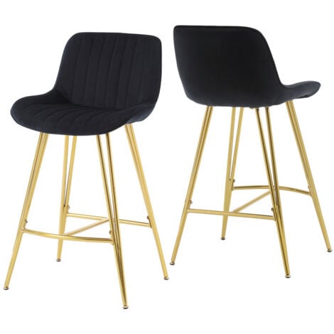 Set di Sgabelli da Bar in Velluto Sgabelli Alti Moderni Cucina