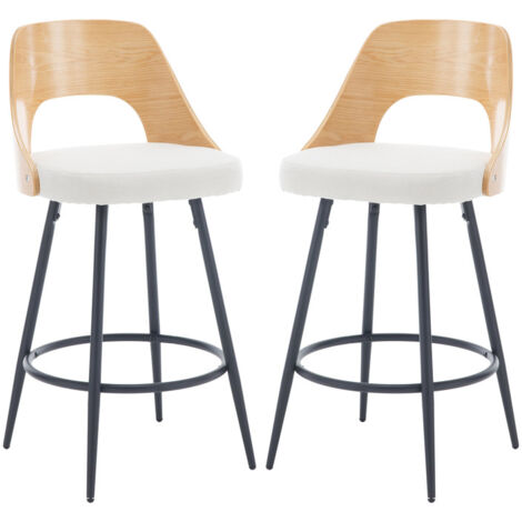 Sgabelli Cucina Legno BenyLed Set Di 2 Sgabelli Da Bar Con Sedile In Pp E Gambe In Legno Di Faggio D 335381