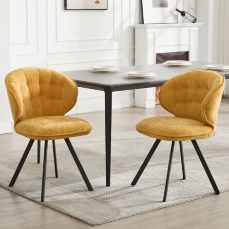 Wahson Set di Sedie, Sedie da Pranzo in Tessuto Sedia Cucina con