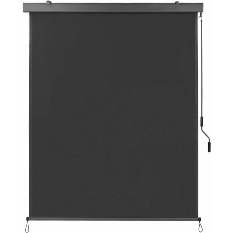 LIFURUN Tende da Sole per Balconi Frangivista Balcone, Protezione Solare in Metallo e Poliestere, Resistente ai Raggi UV, Protezione Dal Vento e Sguardi Indiscreti, con Manovella, 1,6 x 2,5 m, Grigio (1/5)