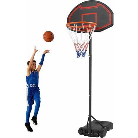 LIFERUN Canestro da Basket per Bambini, Set da Basket Portatile Regolabile da 160-210 CM, Basket Esterno Interno Bambini Giochi da Giardino Esterno