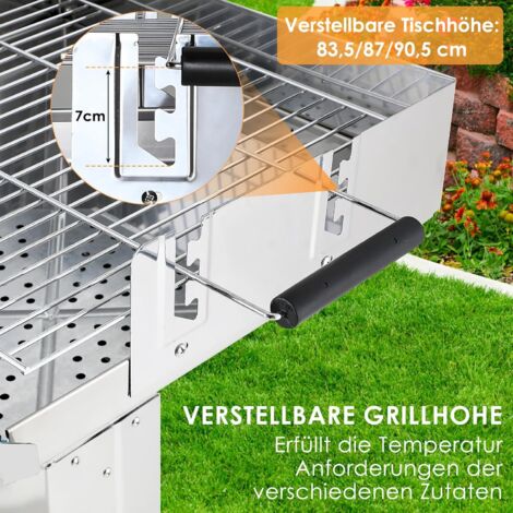 Orientabile Grill Nort Pol Farm Cook con griglia in acciaio inox 60 cm