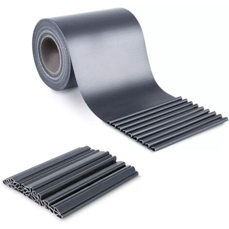 Strisce di privacy in PVC 50M19cm +35 clip per recinzione da giardino e terrazza (1/5)