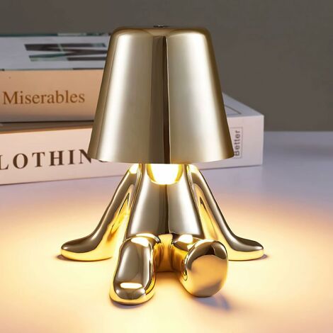 GPATIO Lampe de Chevet Tactile, Lampe de Table Intensité Variable, Deco  Chambre Imprimer Abat Jour Lampe