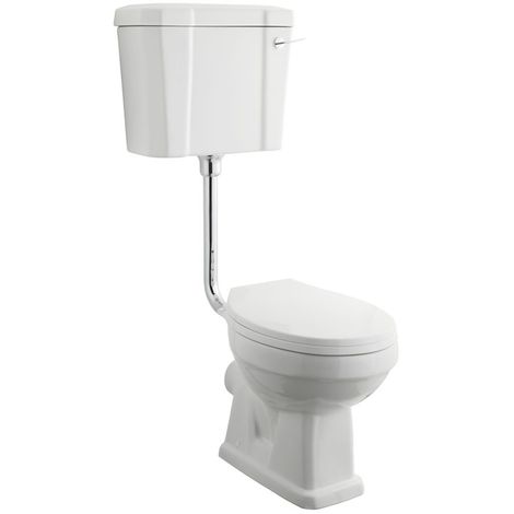 Milano Richmond - White Ceramic Traditional Bathroom Toilet Pan WC with ...