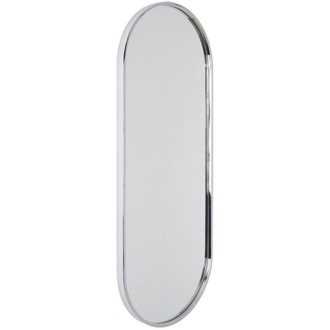 Milano Gianna 1000mm x 400mm Wall Hung Oval Bathroom Mirror - Chrome