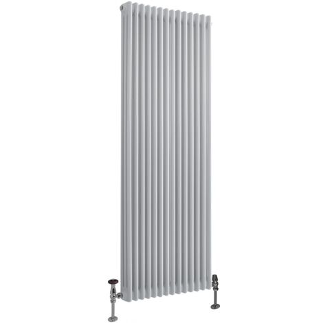 Milano Windsor White Cast Iron Style Triple Column Vertical Radiator - 1800mm x 650mm (1/4)
