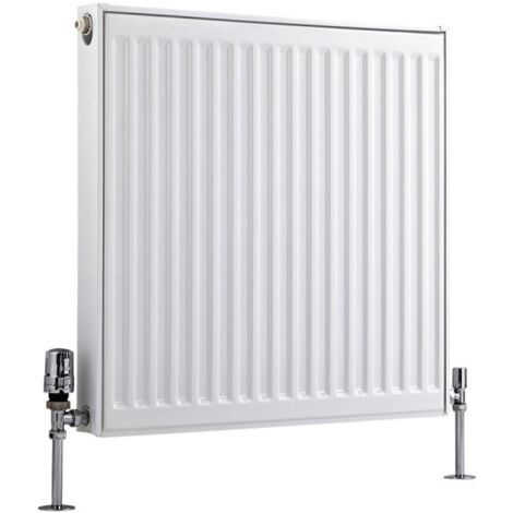 Milano Compact White Type 22 Central Heating Double Panel Horizontal Convector Radiator - 600mm x 500mm