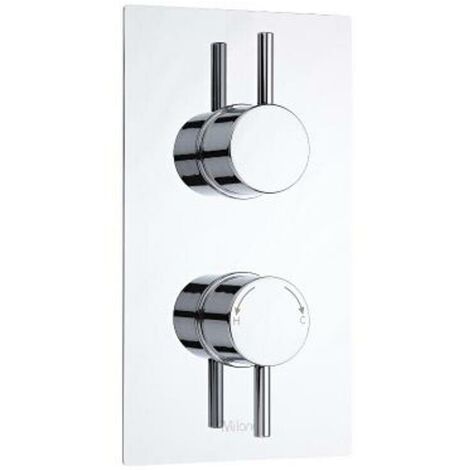 Milano Mirage – Modern 1 Outlet Twin Thermostatic Mixer Shower Valve ...